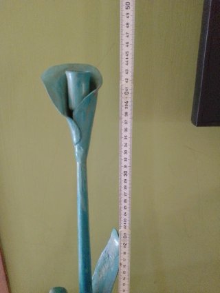 Candelabro ferro battuto artigianale