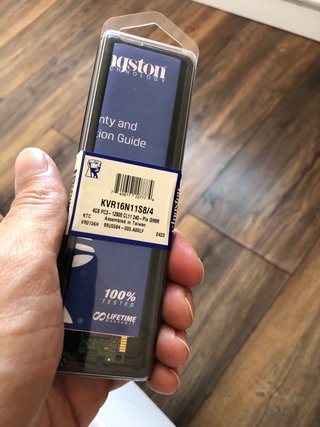 Kingston DDR3 4GB 1600MHz Módulo de Memoria RAM