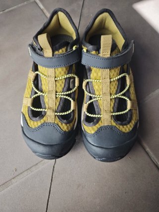 Sandali grigi e verdi per bambini T-32/33