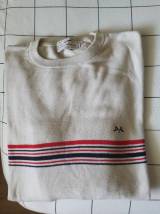 Jersey Thomas Burberry Beige Rayas