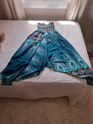 Pantalón hippie estampado étnico