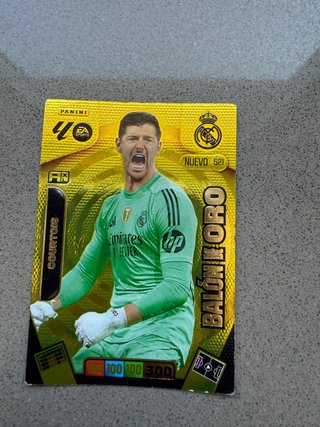 Carta Futbol Panini Courtois Balón de Oro