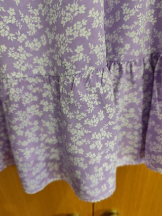 Vestido Verano Floral Morado