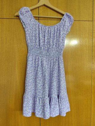 Vestido Verano Floral Morado