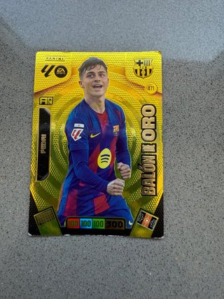 Carta Futbol Panini Pedri Balón de Oro