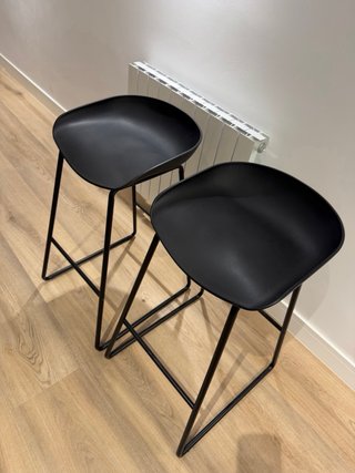 Bancos negros (Set de 2)