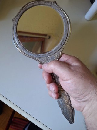 Specchio vintage decorato