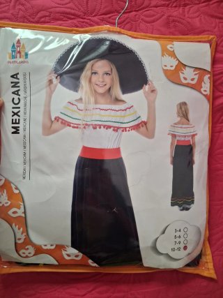Disfraz Mexicana Talla 10-12