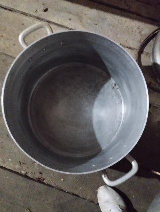 Olla alta aluminio grande con tapa