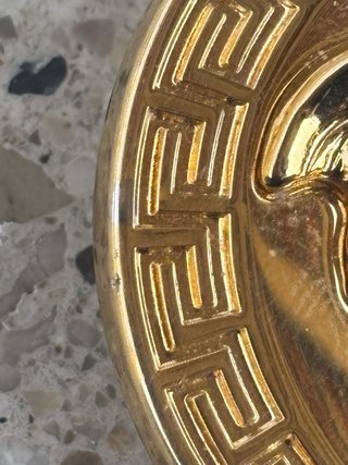 Fibbia Versace Medusa Oro