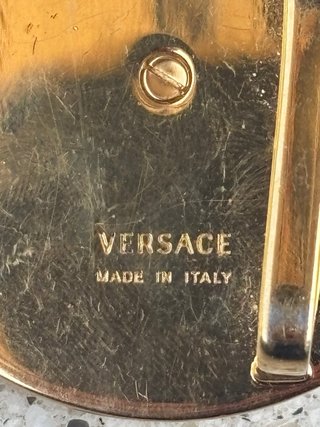 Fibbia Versace Medusa Oro