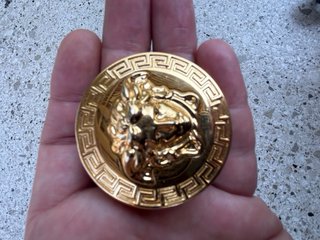 Fibbia Versace Medusa Oro