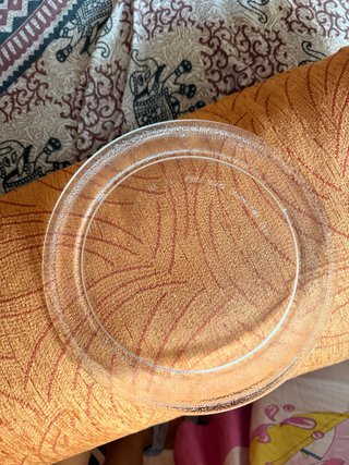 Plato de microondas de cristal