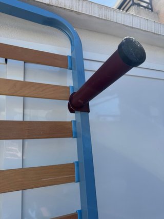 Estructura Cama 150x200 Metal y Madera
