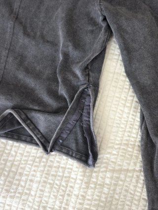 Jersey Zara gris efecto desgastado Talla S