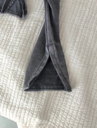 Jersey Zara gris efecto desgastado Talla S