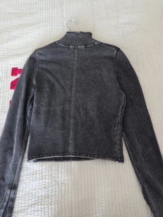 Jersey Zara gris efecto desgastado Talla S