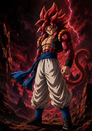 Figura Gogeta 18 cm + Lámina Dragon Ball Gogeta