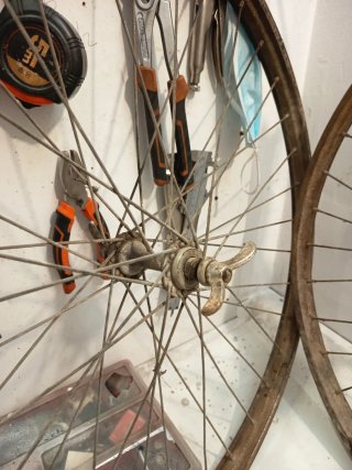 Ruedas de bicicleta vintage