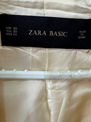 Chaqueta Zara Basic Amarilla Talla XS