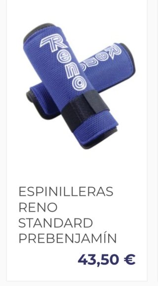 Espinilleras Reno Iniciación Prebenjamín