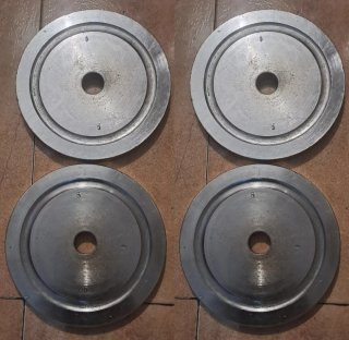 4 discos de 6kg de acero de 30mm