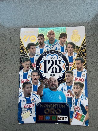 Panini RCD Espanyol 125 Aniversario Momentum Oro