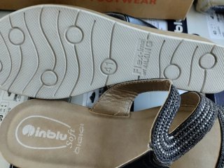 Ciabatte 41 Inblu Donna  Nero/Argento