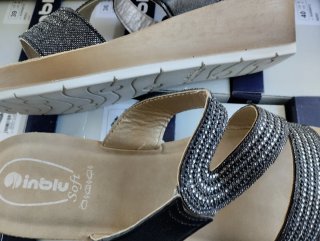 Ciabatte 41 Inblu Donna  Nero/Argento