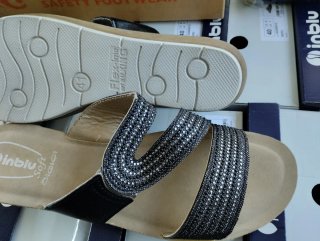 Ciabatte 41 Inblu Donna  Nero/Argento