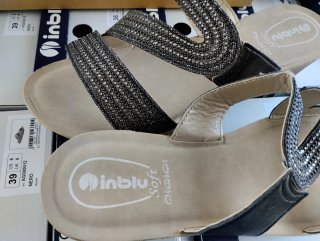 Ciabatte 41 Inblu Donna  Nero/Argento