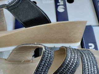 Ciabatte 41 Inblu Donna  Nero/Argento