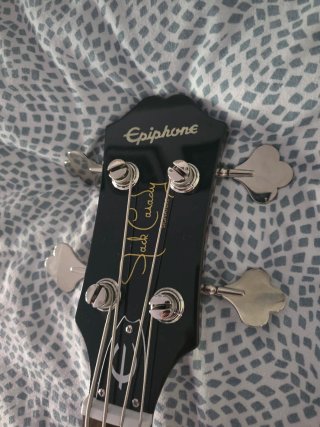 Bajo Epiphone Jack Casady Rojo