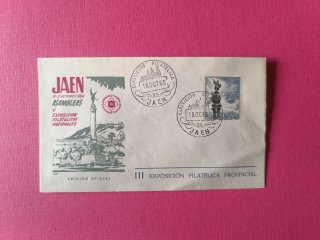Sobre Filatélico Jaén 1964