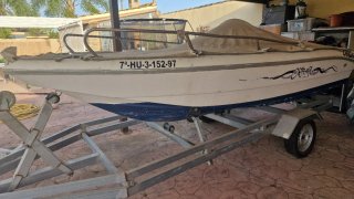 Barco de recreo de 4.5 metros con motor y remolque