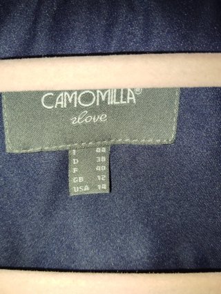Gabardina azul marino Camomilla T.38