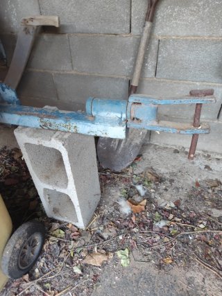 Carro para tractor Azul