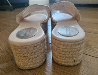 Sandalias cuña esparto Zara Home T41