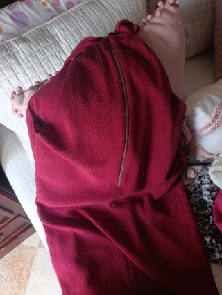 Vestido Mango Rojo Talla XS
