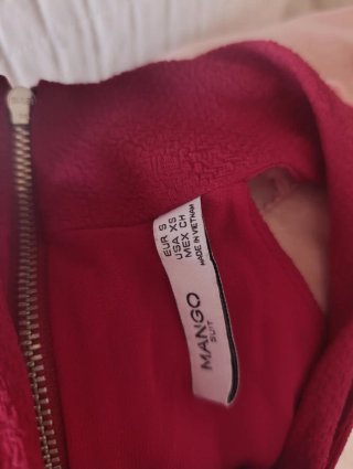 Vestido Mango Rojo Talla XS