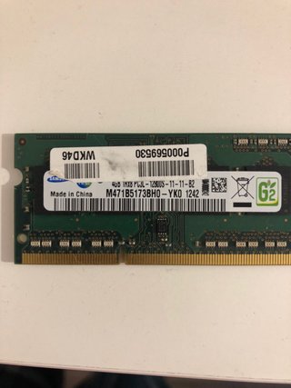 Memoria RAM Samsung 4GB PC3L-12800S