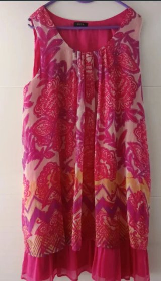 Vestido estampado floral multicolor