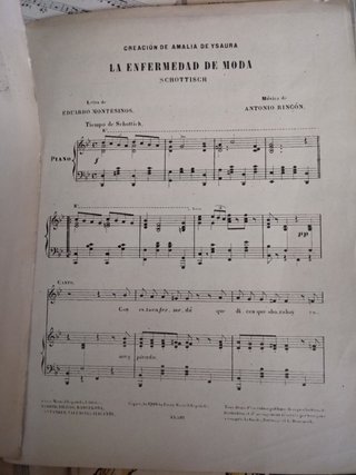 Partitura Schottisch La Enfermedad de Moda