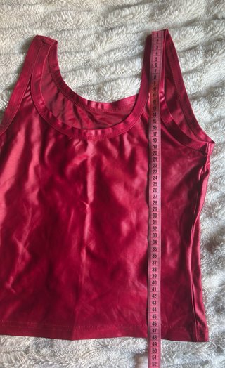 Camiseta tirantes rojo vibrante