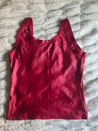 Camiseta tirantes rojo vibrante