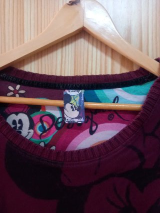 Jersey Desigual Disney Miky y Minnie Mouse