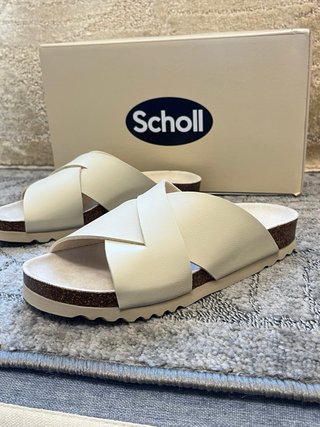 Ciabatte Scholl bianche Tg 35