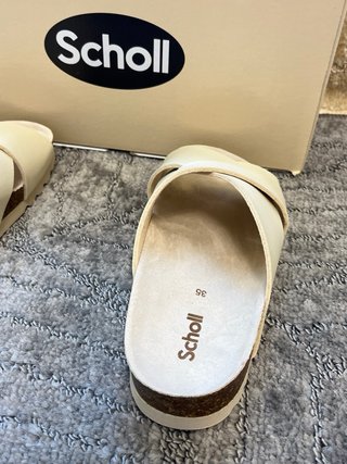Ciabatte Scholl bianche Tg 35