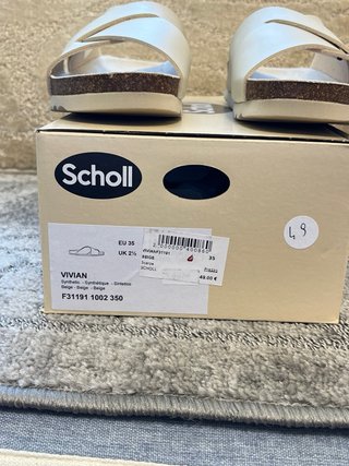 Ciabatte Scholl bianche Tg 35