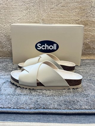 Ciabatte Scholl bianche Tg 35